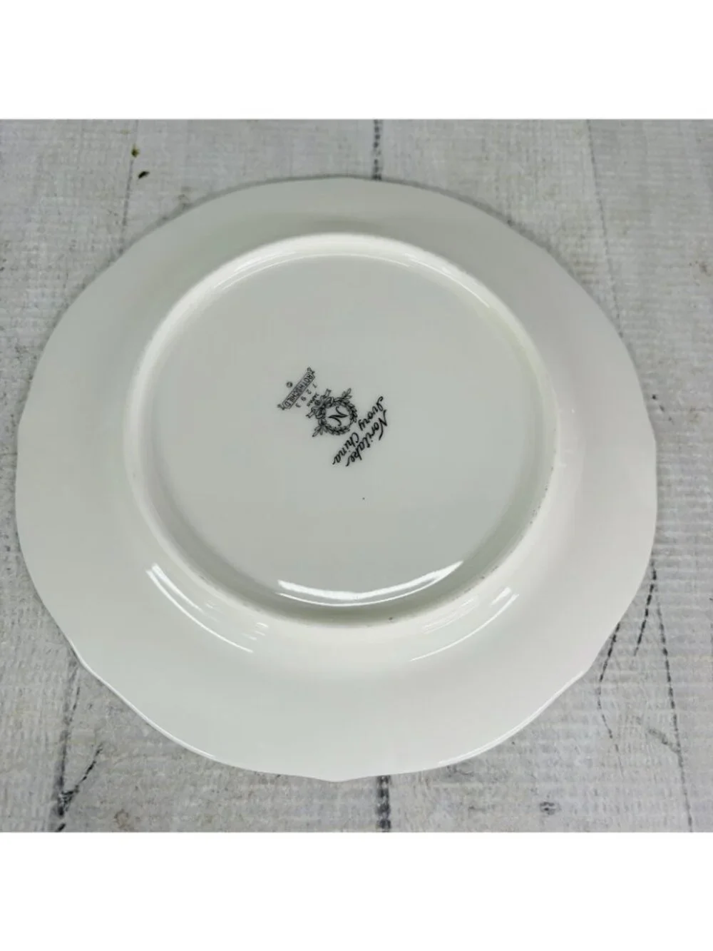 Noritake ROTHSCHILD 7293 Blue Band Pink Floral Ivory Japan Bread Plates Set of 4